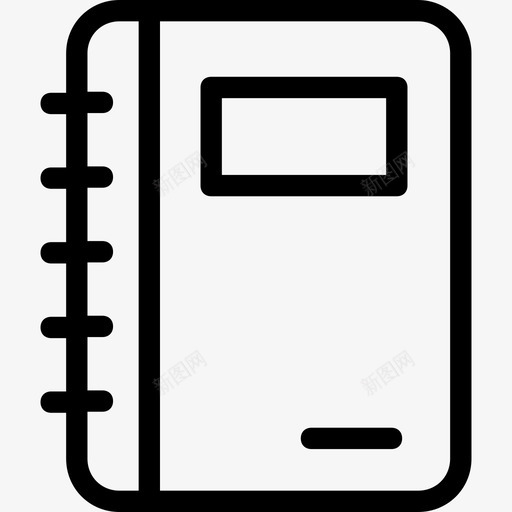 笔记本记事本文具svg_新图网 https://ixintu.com 笔记本 记事本 文具 写字 学校 教育 平滑 线图 图标