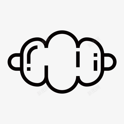 腊肠svg_新图网 https://ixintu.com 腊肠 线性 简约