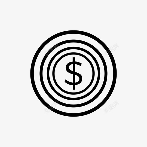 金钱商业美元svg_新图网 https://ixintu.com 商业 金钱 美元 目标 专业 人士