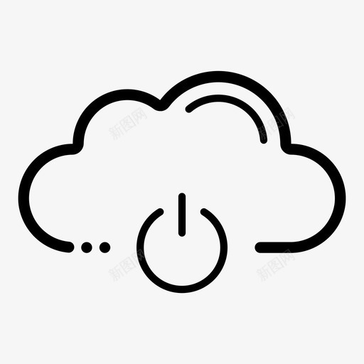 云电源退出关闭svg_新图网 https://ixintu.com 电源 退出 关闭 打开 服务