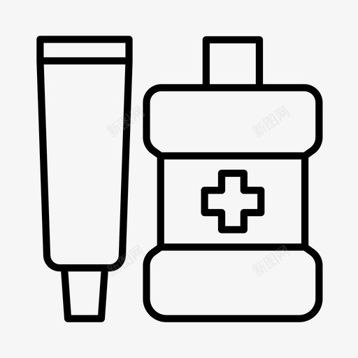 牙科卫生牙医漱口液svg_新图网 https://ixintu.com 牙科 卫生 牙医 漱口液 口腔 护理 正畸 医师 牙膏