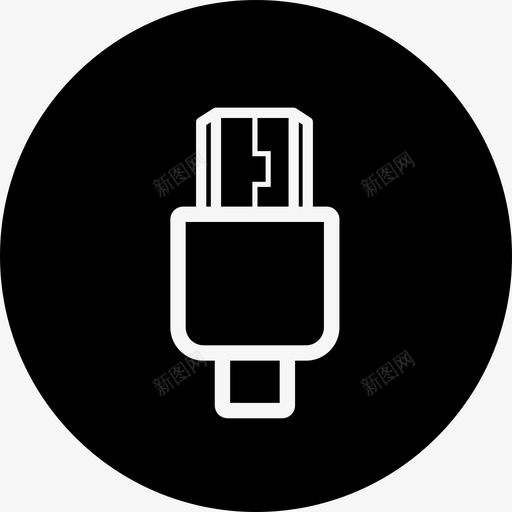 usb类型b电缆连接svg_新图网 https://ixintu.com 类型 连接 电缆 插孔 端口