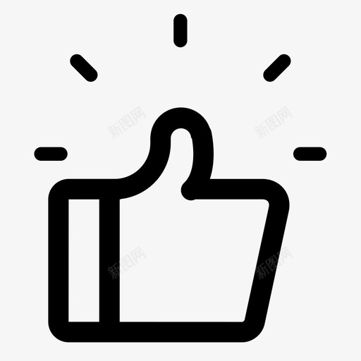 点赞空书架svg_新图网 https://ixintu.com 点赞 书架