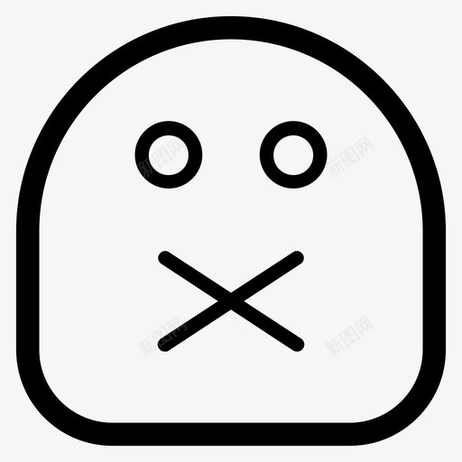 闭嘴表情符号哑巴svg_新图网 https://ixintu.com 闭嘴 表情 符号 哑巴 布洛