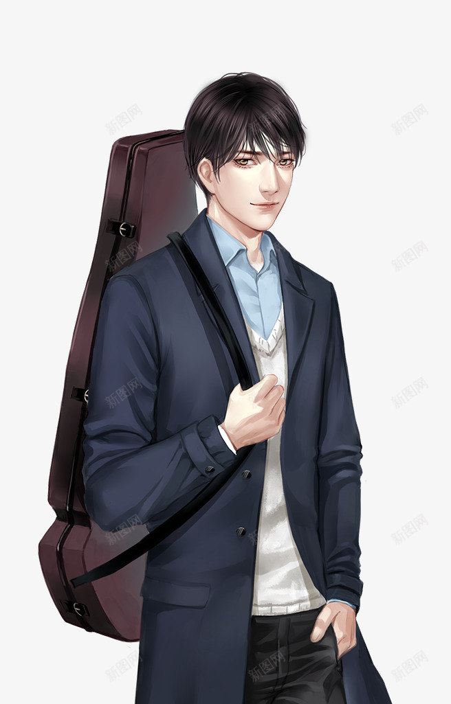 小提琴少年常服l2png免抠素材_新图网 https://ixintu.com 小提琴 少年 常服