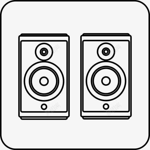 书架立体声扬声器音频音响svg_新图网 https://ixintu.com 书架 立体声 扬声器 音频 音响 系统 家庭 娱乐