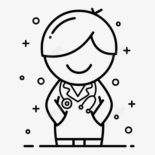 医生医护人员大梦想热线svg_新图网 https://ixintu.com 医生 医护人员 梦想 热线
