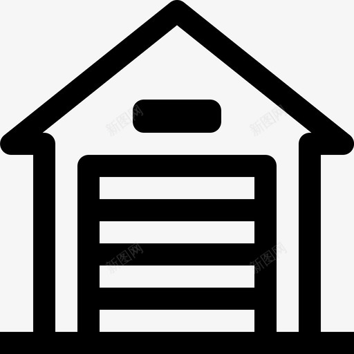 车库建筑房产svg_新图网 https://ixintu.com 房产 车库 建筑
