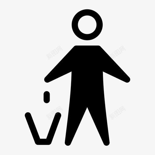 垃圾桶不要乱扔垃圾垃圾svg_新图网 https://ixintu.com 垃圾桶 垃圾 不要 乱扔 扔掉 浪费