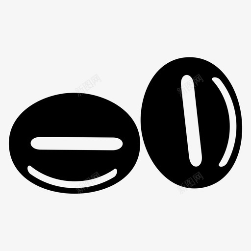 咖啡豆阿拉比卡svg_新图网 https://ixintu.com 咖啡豆 阿拉 拉比