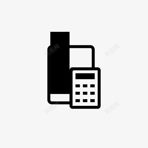 办公工具计算器文件svg_新图网 https://ixintu.com 办公 工具 计算器 文件 铅笔 文具
