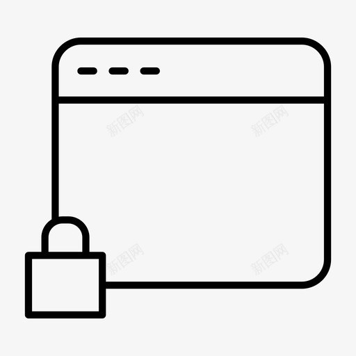 浏览器锁定通知网站svg_新图网 https://ixintu.com 浏览器 锁定 网站 通知