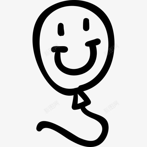 气球手绘笑脸玩具手绘玩具手绘细节svg_新图网 https://ixintu.com 手绘 玩具 气球 笑脸 细节