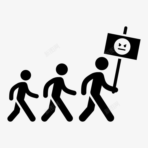 抗议愤怒游行svg_新图网 https://ixintu.com 抗议 愤怒 游行 纠察 抗议者