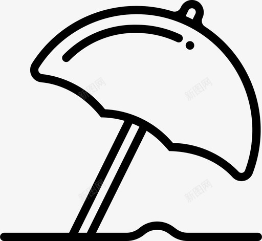 沙滩伞度假遮阳svg_新图网 https://ixintu.com 沙滩 度假 遮阳