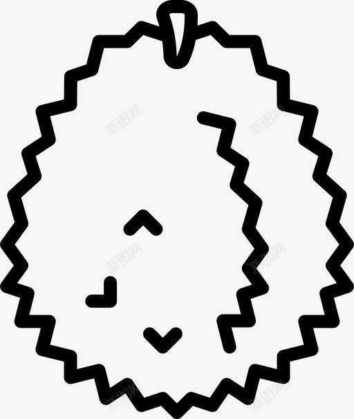 榴莲吃闻svg_新图网 https://ixintu.com 吃吃 榴莲