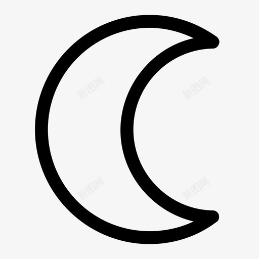 月亮光夜svg_新图网 https://ixintu.com 月亮 亮光 夜相 天空 天气