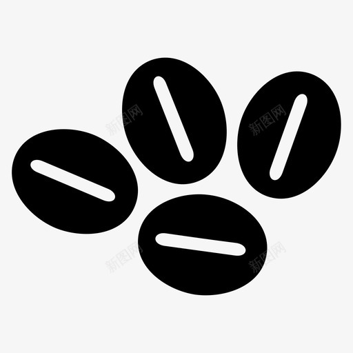 咖啡豆阿拉比卡svg_新图网 https://ixintu.com 咖啡豆 阿拉 拉比