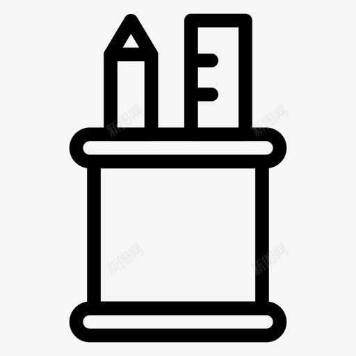 铅笔商务设计svg_新图网 https://ixintu.com 铅笔 商务 设计 绘图 罐子 办公 线图 图标 第一 一卷
