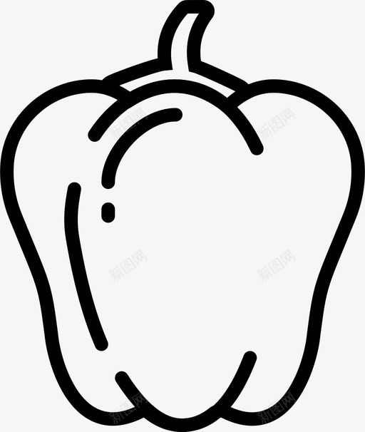 甜椒食用食物svg_新图网 https://ixintu.com 甜椒 食用 食物 辣椒粉 蔬菜