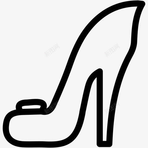 高跟鞋时尚女式svg_新图网 https://ixintu.com 女式 高跟鞋 时尚 凉鞋 收藏品