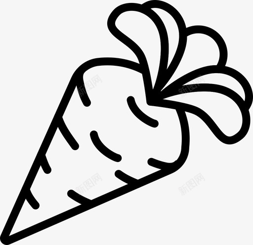 胡萝卜食物叶svg_新图网 https://ixintu.com 胡萝卜 食物 叶橘子 橘子 蔬菜