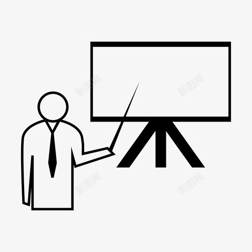 演示黑板讲座svg_新图网 https://ixintu.com 演示 黑板 讲座 放映 幻灯片 教师