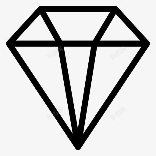 戴蒙德商业装饰svg_新图网 https://ixintu.com 戴蒙德 商业 装饰 金融 珠宝 办公 线图 图标 第卷