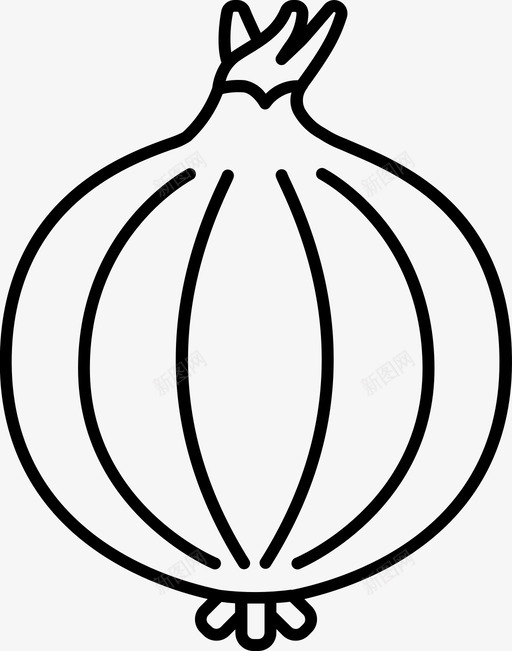 洋葱鳞茎普通svg_新图网 https://ixintu.com 蔬菜 洋葱 鳞茎 普通 食品 野生 概述