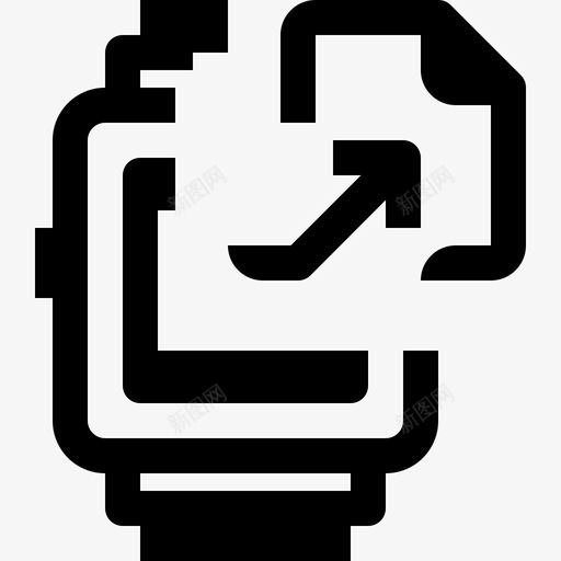 smartwatch功能设备技术svg_新图网 https://ixintu.com 功能 设备 技术 技术上 上载 最小 图标