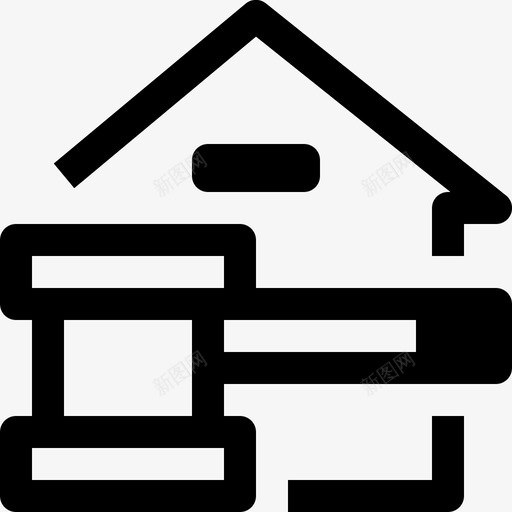 动作拍卖建筑svg_新图网 https://ixintu.com 房产 动作 拍卖 建筑 最小 图标