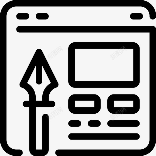 网页设计版式钢笔svg_新图网 https://ixintu.com 网页设计 版式 钢笔 网站 程序