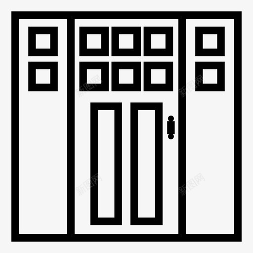门入口出口svg_新图网 https://ixintu.com 入口 出口 住宅 室内 室内门 门窗