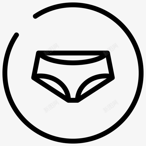 内裤圆裤商店svg_新图网 https://ixintu.com 内裤 商店 内衣 圆裤 女式