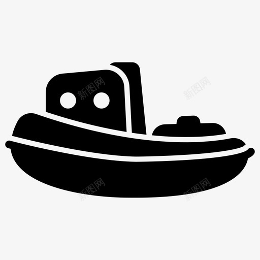 玩具船浴缸玩具儿童玩具svg_新图网 https://ixintu.com 玩具 浴缸 儿童玩具 儿童 字形 图标