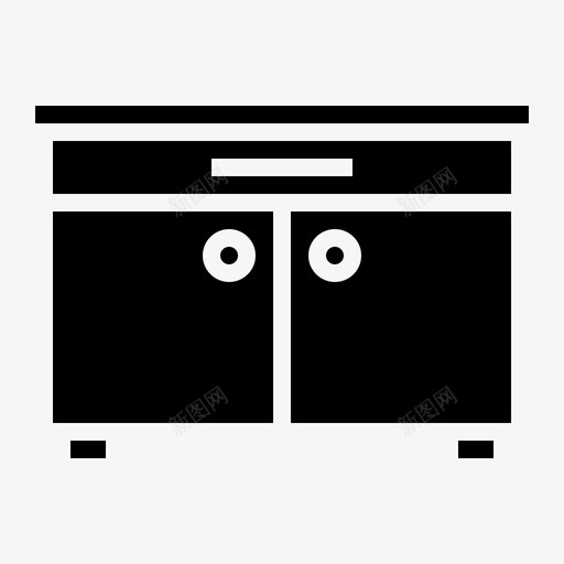 餐具柜橱柜家具svg_新图网 https://ixintu.com 家具 餐具柜 橱柜