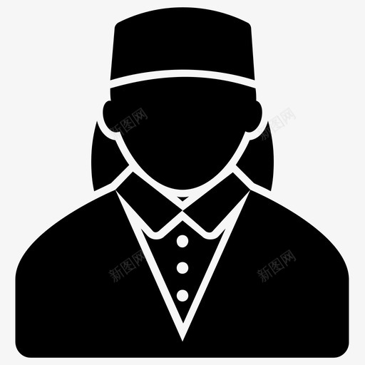 门房服务生酒店搬运工svg_新图网 https://ixintu.com 服务生 门房 酒店 搬运工 职业 字形 矢量 矢量图 图标