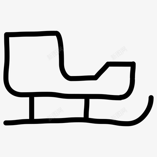 圣诞老人雪橇手绘冬季svg_新图网 https://ixintu.com 圣诞老人 雪橇 手绘 冬季 圣诞 涂鸦