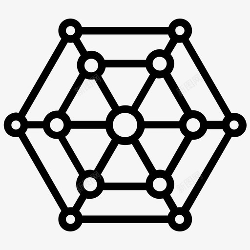 网络共享网络连接网络图svg_新图网 https://ixintu.com 网络 共享 连接 拓扑 数据 可视化 线图 图标