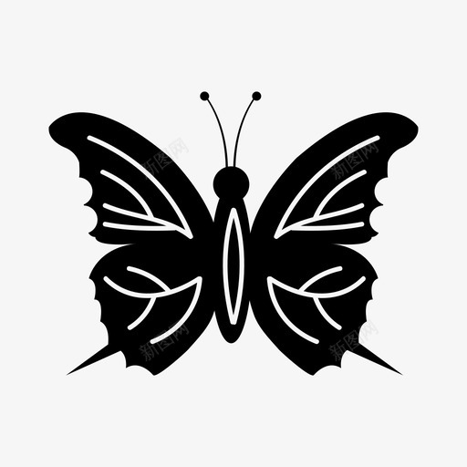 蝴蝶飞翔昆虫svg_新图网 https://ixintu.com 蝴蝶 飞翔 昆虫 展开 翅膀 收藏