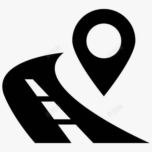 路线图公路位置svg_新图网 https://ixintu.com 路线图 公路 位置 大头针 交通