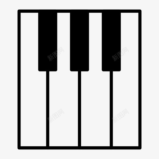 钢琴键音乐svg_新图网 https://ixintu.com 钢琴 音乐 琴键