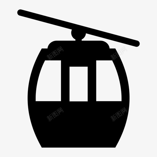 缆车山雪svg_新图网 https://ixintu.com 缆车 缆车山 雪车