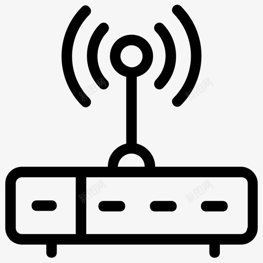 wifi路由器接入点wifi热点svg_新图网 https://ixintu.com 路由器 接入 热点 网络 无线网络 云计算 线路 图标