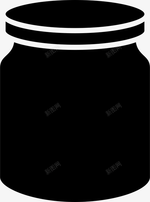 玻璃罐瓶子容器svg_新图网 https://ixintu.com 玻璃 瓶子 容器