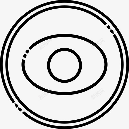 读查眼svg_新图网 https://ixintu.com 读查 眼科学 用户界面 设置 手机 圈上