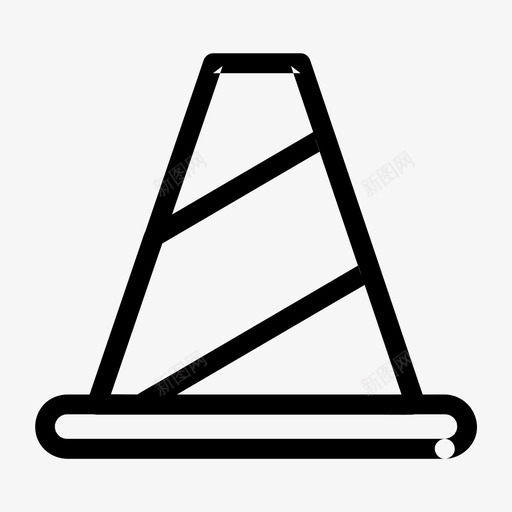 圆锥警报建筑svg_新图网 https://ixintu.com 交通 圆锥 警报 建筑 紧急 情况 所有 尺寸 基本 图标