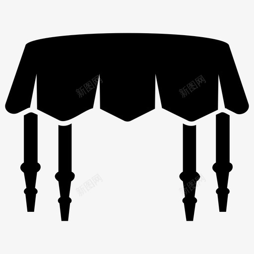 咖啡桌家具休闲桌svg_新图网 https://ixintu.com 咖啡 家具 休闲 圆桌 边桌 木制家具 字形 图标