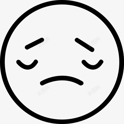 表情无奈svg_新图网 https://ixintu.com 表情 无奈