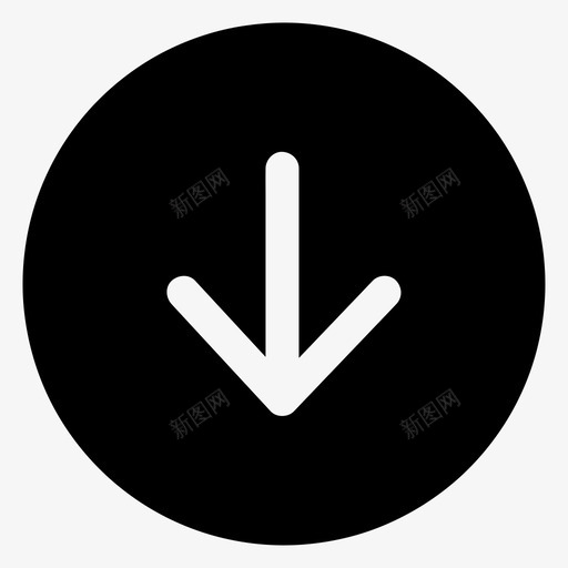 下箭头方向下载svg_新图网 https://ixintu.com 箭头 方向 下载 界面 导航 基本 图标 所有 尺寸
